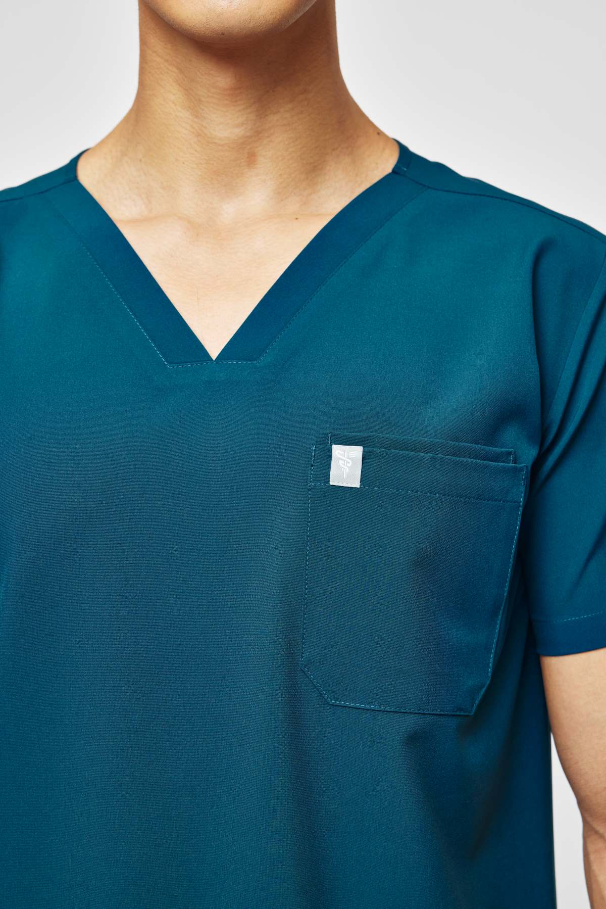 4-Pocket MoveTech® Scrub Top - Men / Pacific Tide