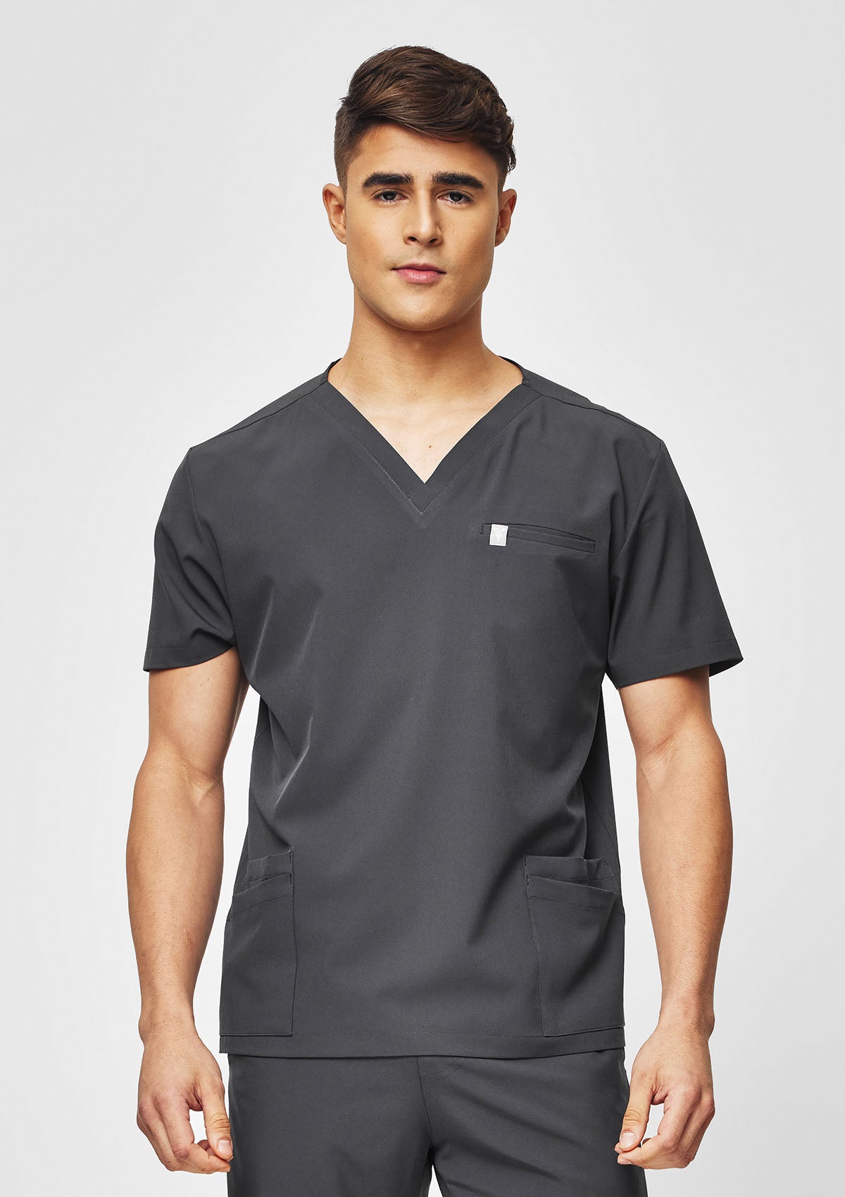 5-Pocket MoveTech® Scrub Top - Men / Graphite