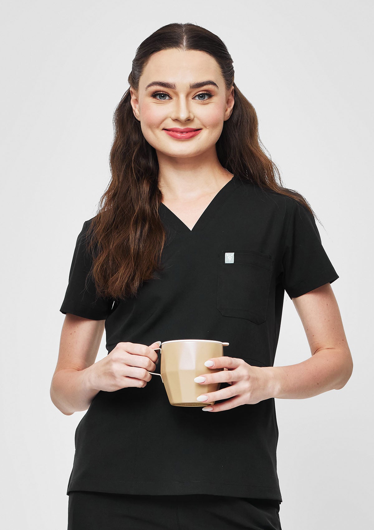 4-Pocket MoveTech® Scrub Top - Women / So Black