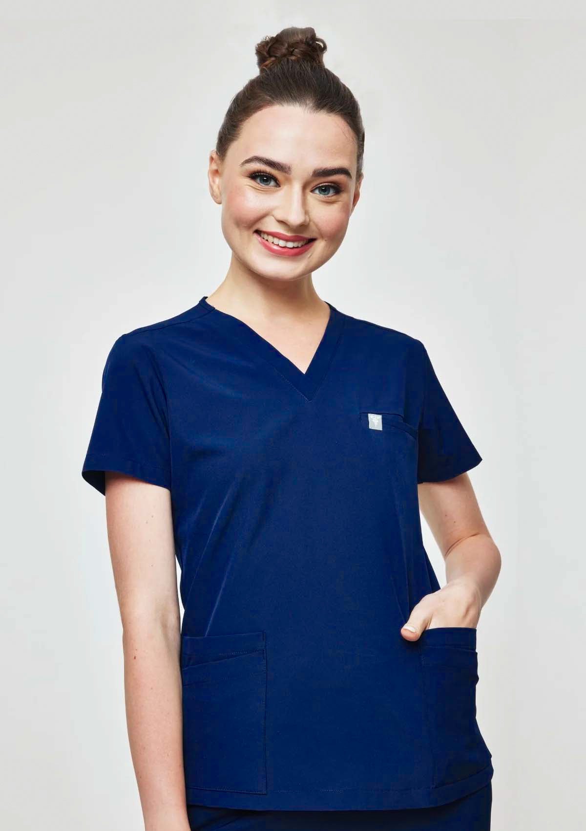 5-Pocket MoveTech® Scrub Top - Women / Navy