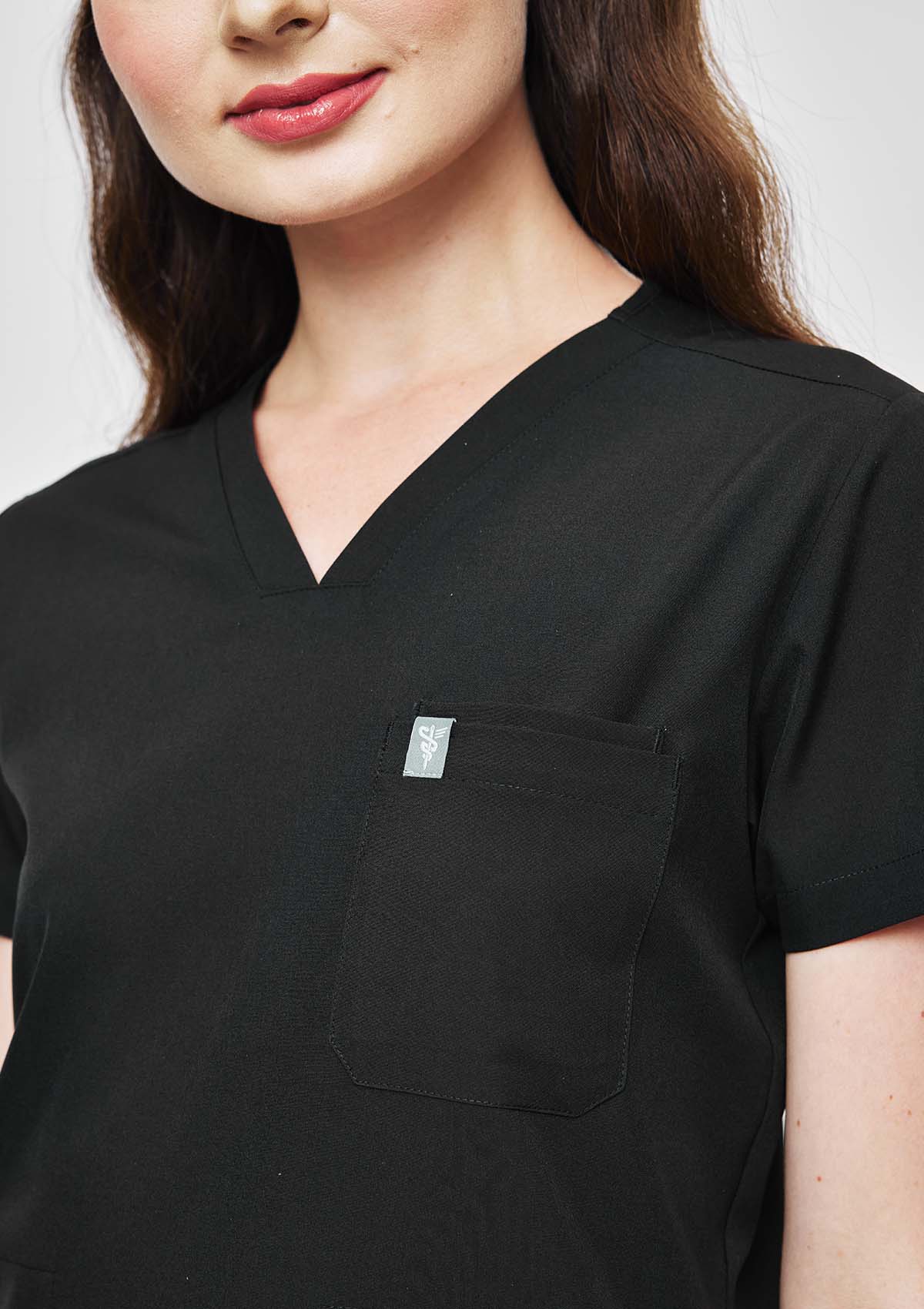 4-Pocket MoveTech® Scrub Top - Women / So Black