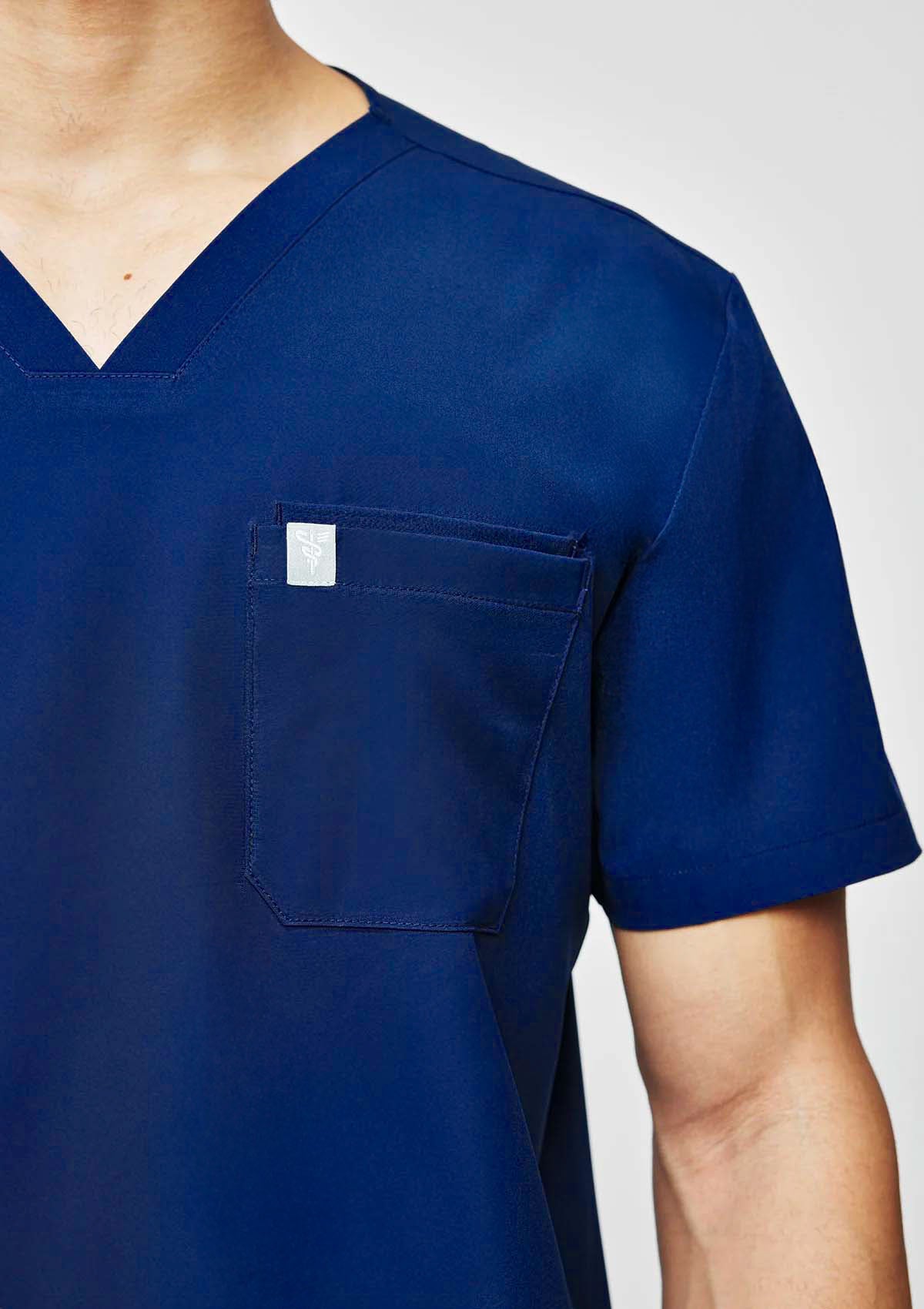 4-Pocket MoveTech® Scrub Top - Men / Navy