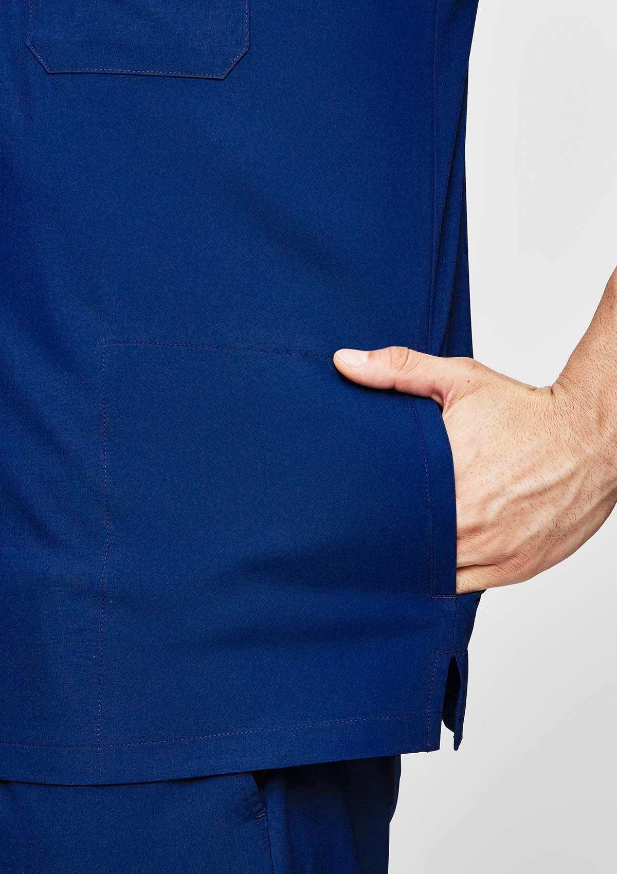 4-Pocket MoveTech® Scrub Top - Men / Navy