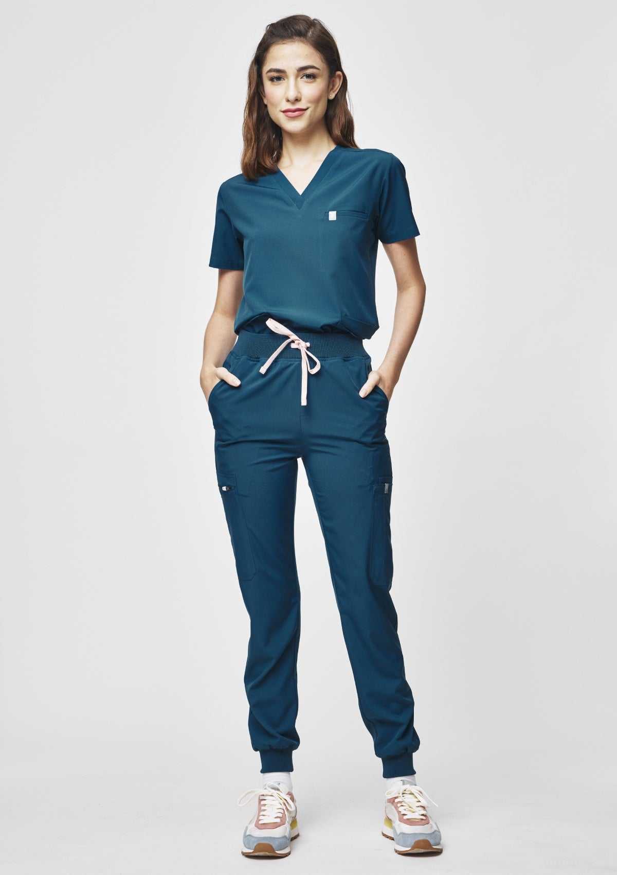 5-Pocket MoveTech® Scrub Top - Women / Pacific Tide
