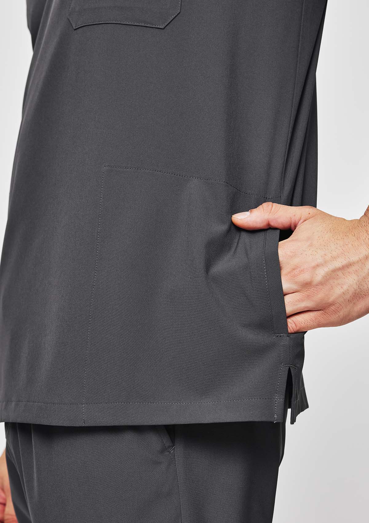 4-Pocket MoveTech® Scrub Top - Men / Graphite