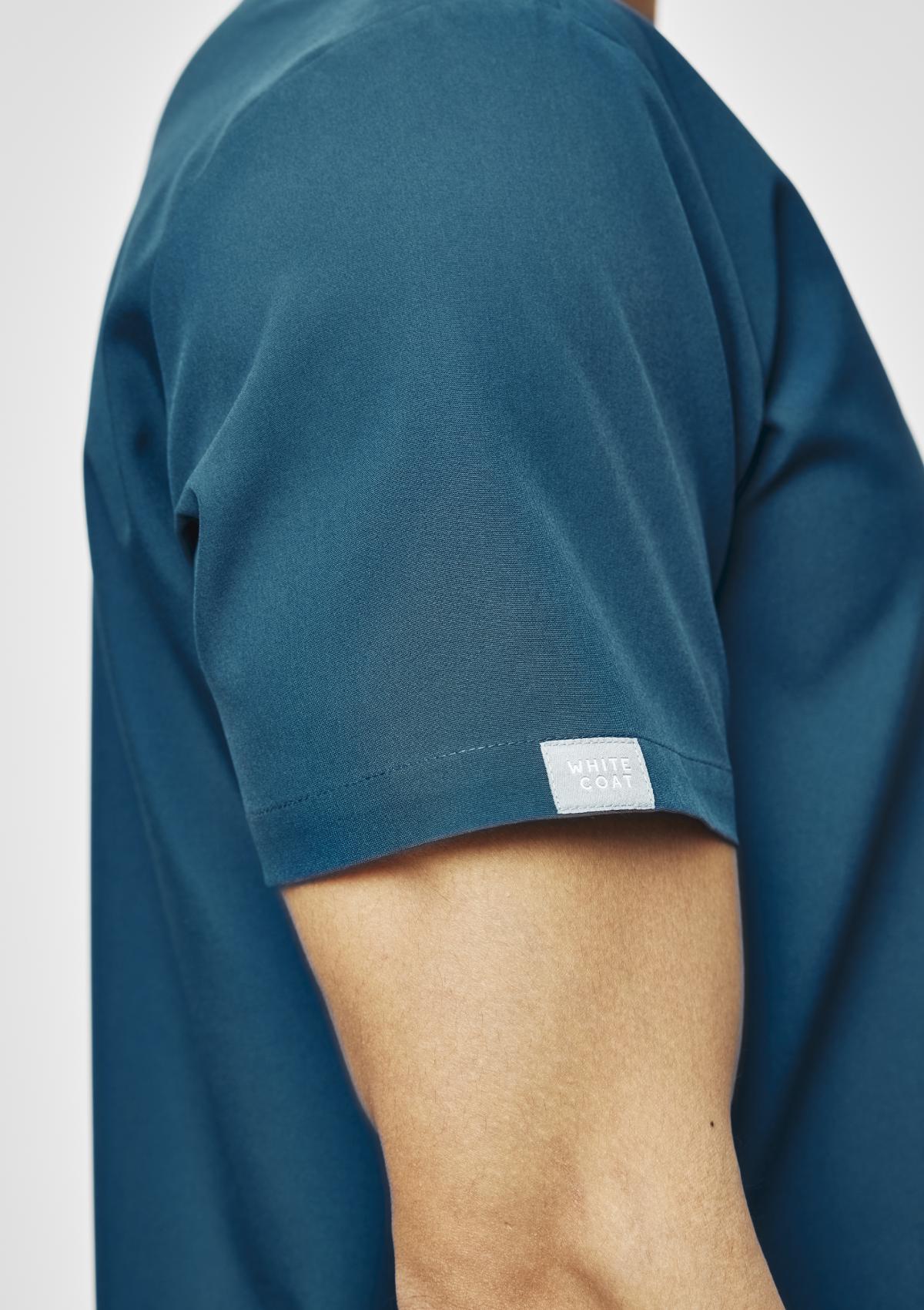 4-Pocket MoveTech® Scrub Top - Men / Pacific Tide