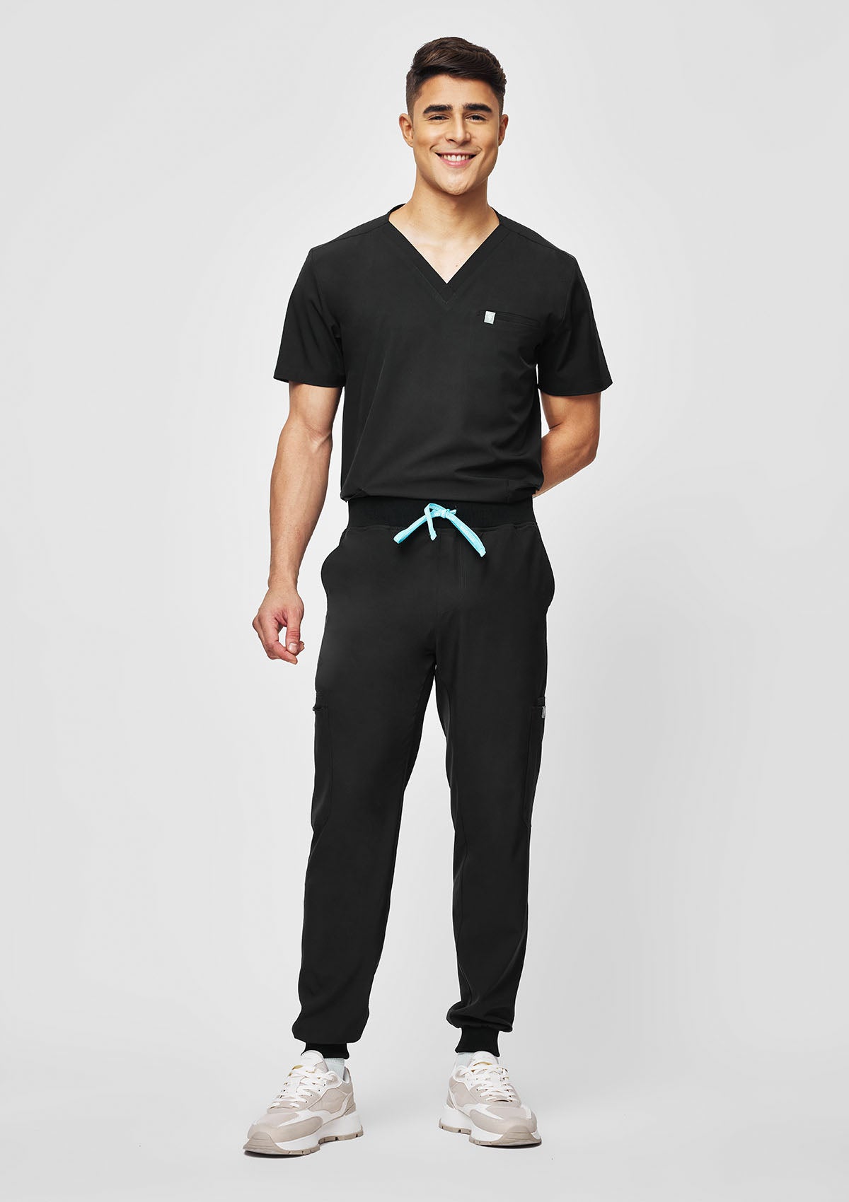 5-Pocket MoveTech® Scrub Top - Men / So Black