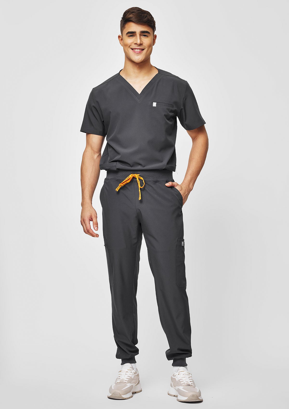 5-Pocket MoveTech® Scrub Top - Men / Graphite