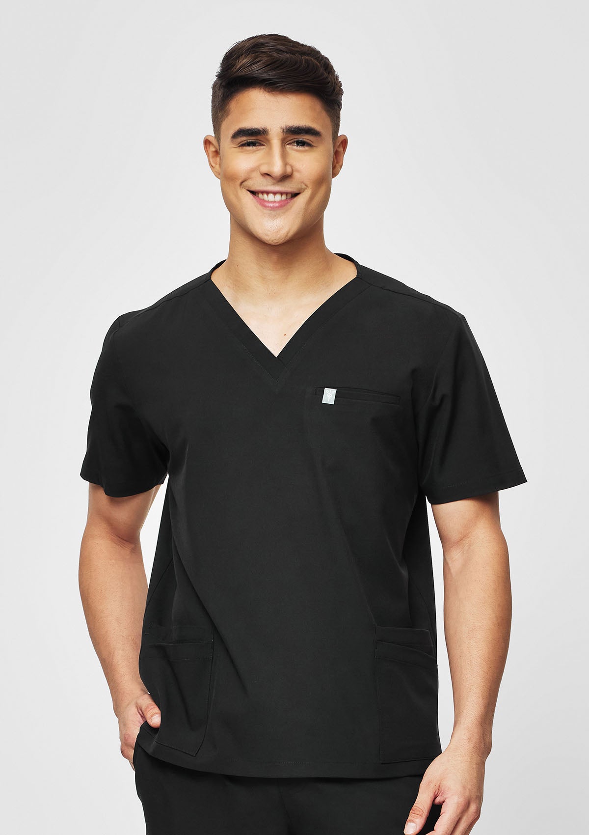 5-Pocket MoveTech® Scrub Top - Men / So Black